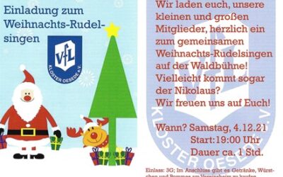 Einladung zum Weihnachts-Rudelsingen
